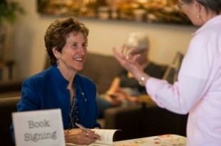 Francine Rivers at a book signing in June. Courtesy of Facebook.